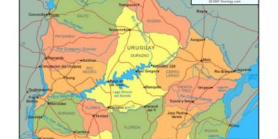 خريطة أوروغواي السياسية