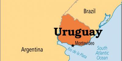 أوروغواي رأس المال خريطة